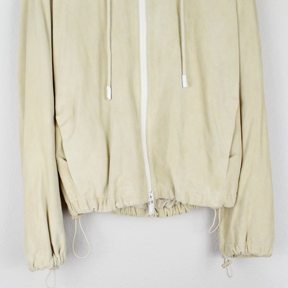 NWT Vince Suede Zip Hooded Jacket | Luxury Casual Outerwear - Picture 9 of 15